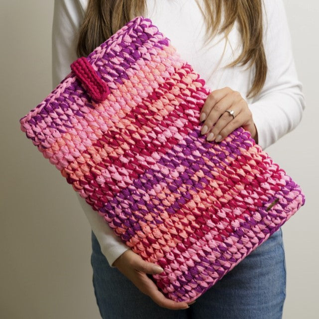 Funda para notebook 15.6"  - Combinación fucsia