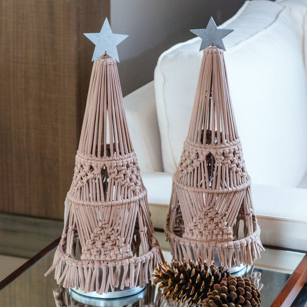 Arbolito de Macramé Festivo