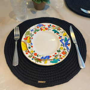 Individual Redondo - Negro