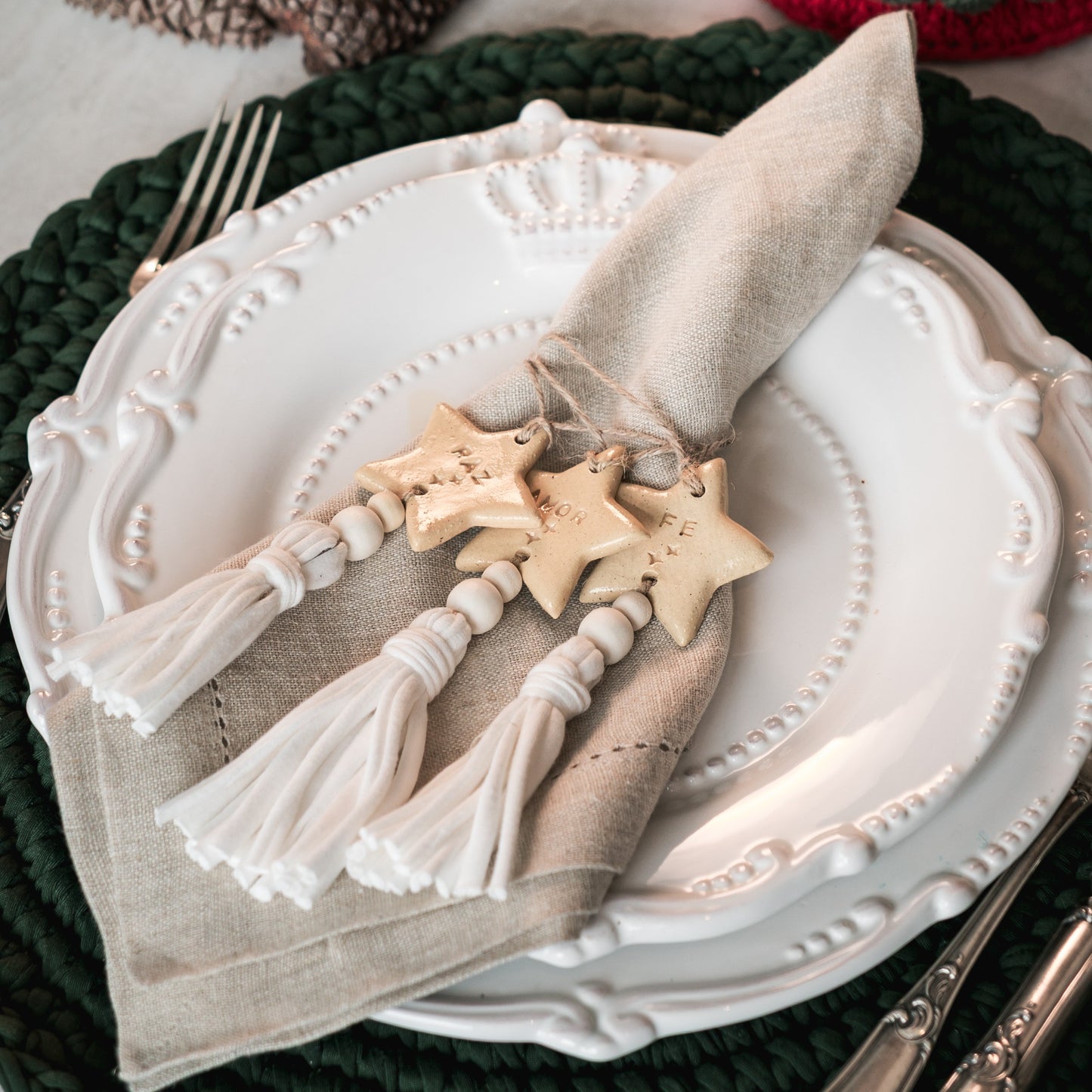 Estrella Navideña de Ceramica