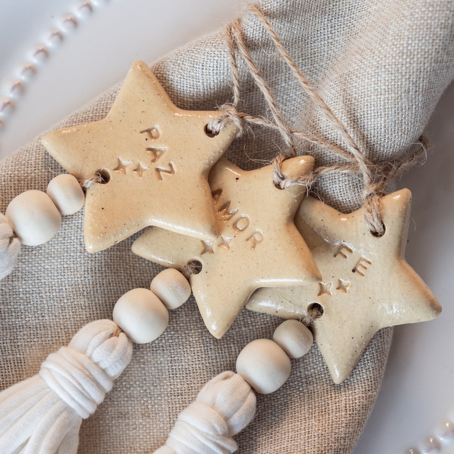 Estrella Navideña de Ceramica