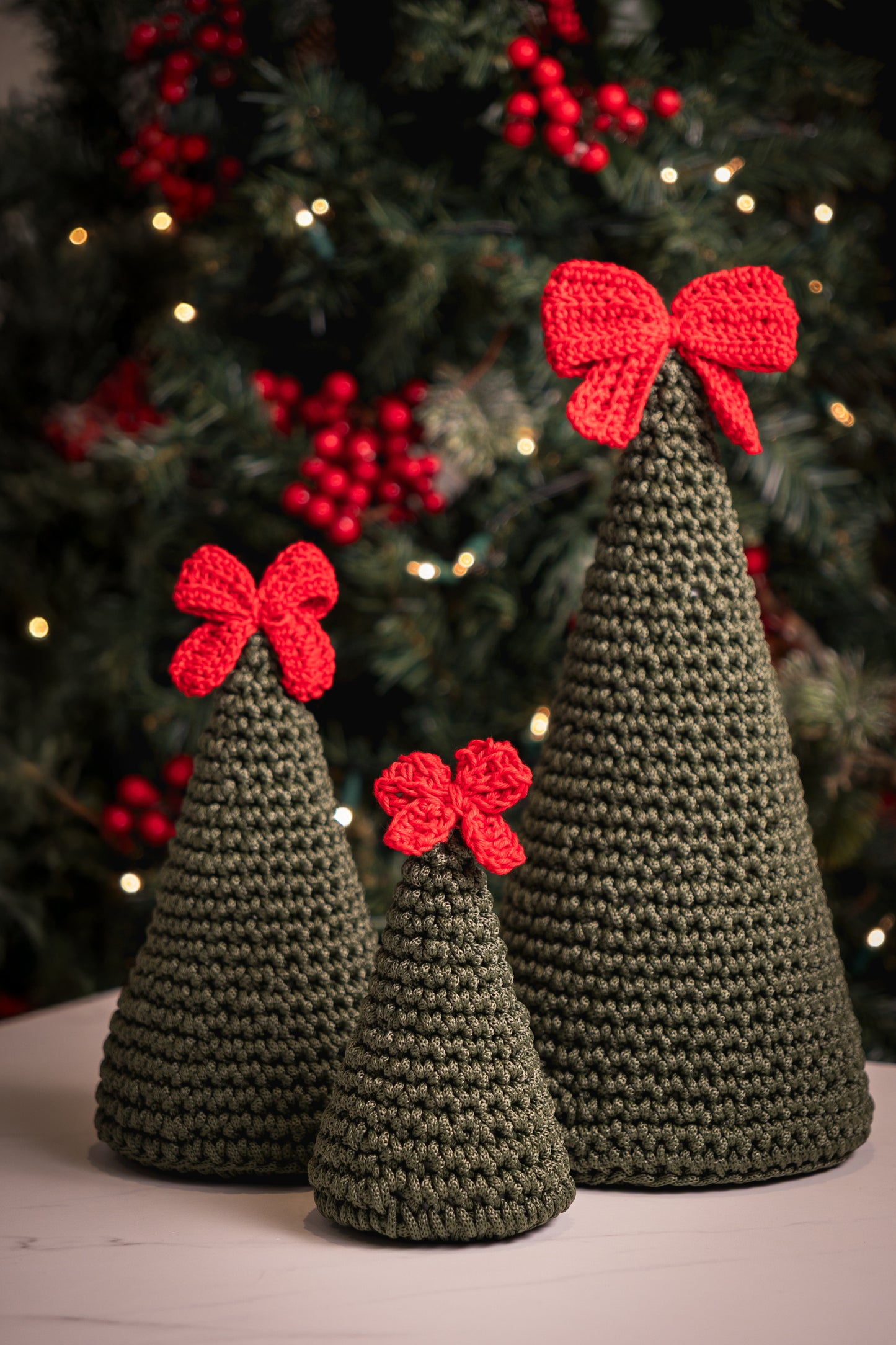 Árbol lazo de crochet