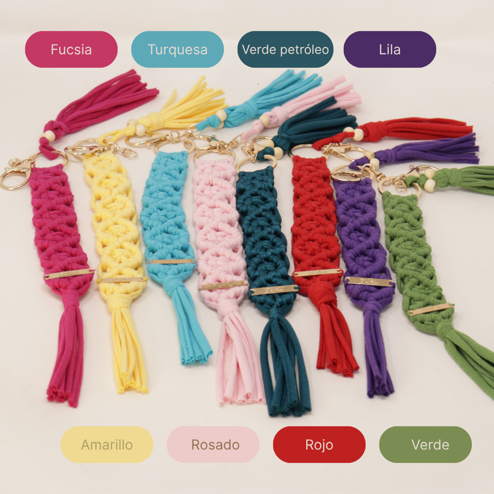 Llavero de macramé