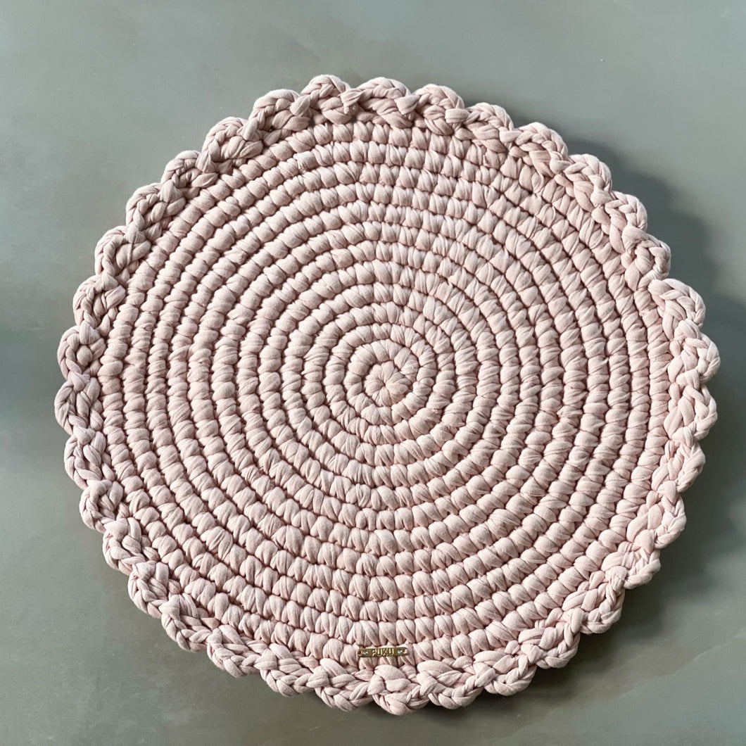 Individual Redondo - Rosa Claro