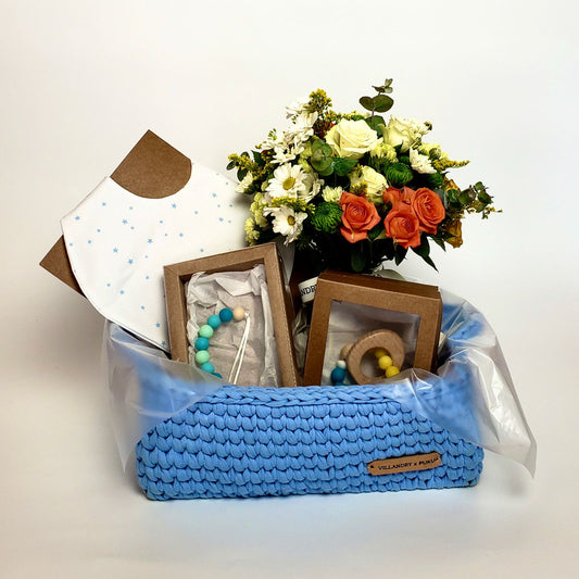 Villandry - Baby Basket Blue